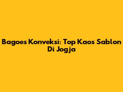 Bagoes Konveksi: Top Kaos Sablon Di Jogja