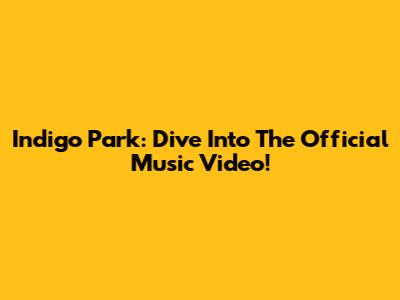 Indigo Park: Dive Into The Official Music Video!
