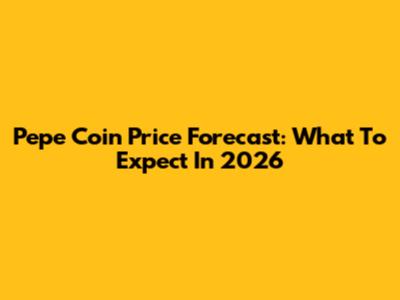 Pepe Coin Price Forecast: What To Expect In 2026