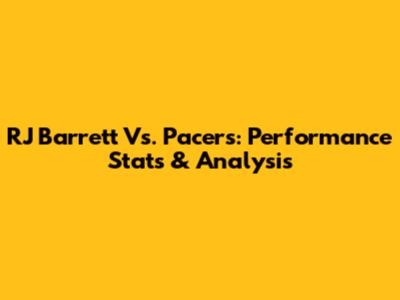 RJ Barrett Vs. Pacers: Performance Stats & Analysis